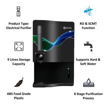 AO SMITH Water Purifier PROPLANET P5 (GREEN RO+SCMT)