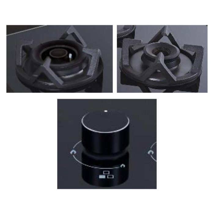 Elica 60 cm 4 Burner Hob Classic Flexi AB Series CLASSIC FLEXI AB MFC 4B 60 MT Chimneykart