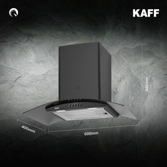 Kaff 60 cm Wall Mounted Chimney Dry Heat Auto clean REL DHC 60